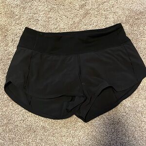 Lululemon Speed Up Short, 2.5”, Size 2, black